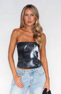 I'll Be Alright Strapless Bustier Midnight Twist
