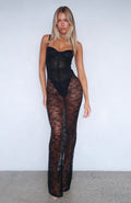 In The Atmosphere Lace Dress Black