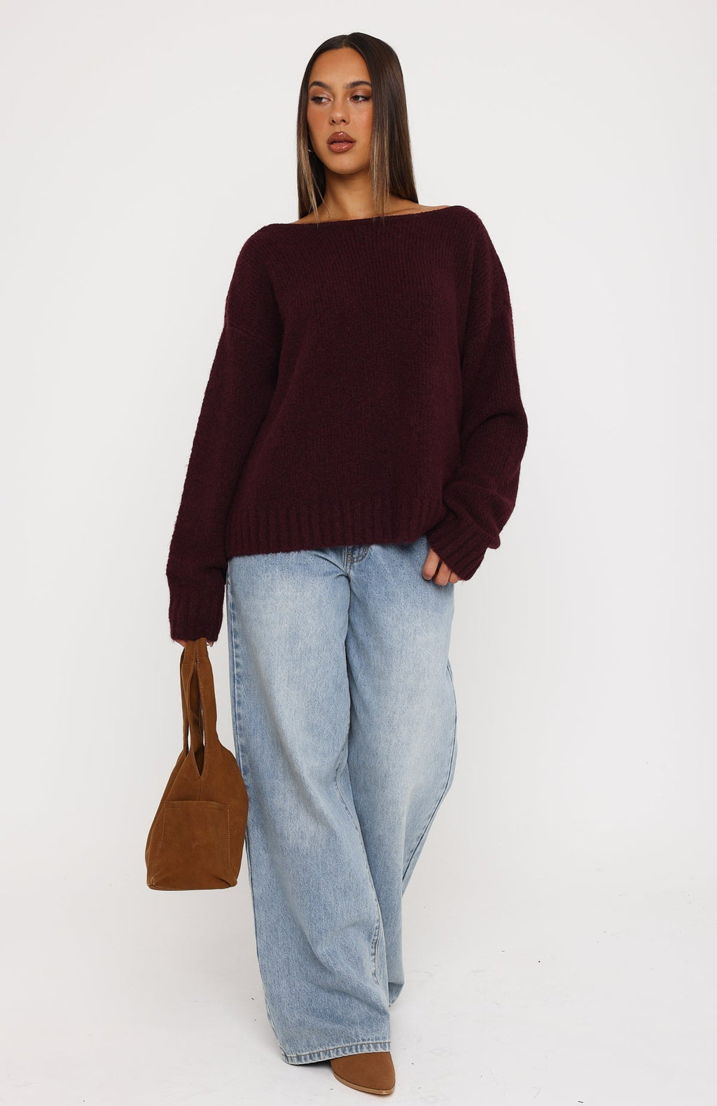 Softer Love Knit Sweater Merlot